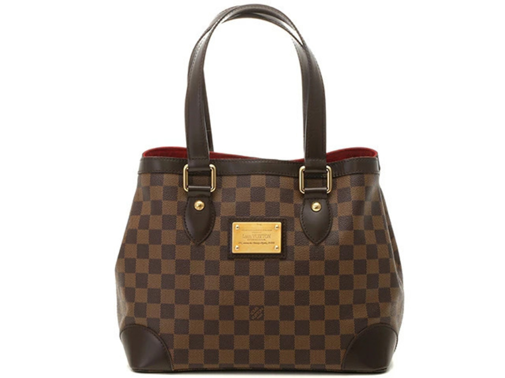 LOUIS VUITTON Hampstead Tote Bag Damier Ebene Brown